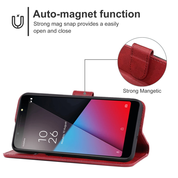 Leather Phone Case For Vodafone Smart N9 Lite