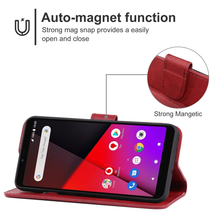 Leather Phone Case For Vodafone Smart X9