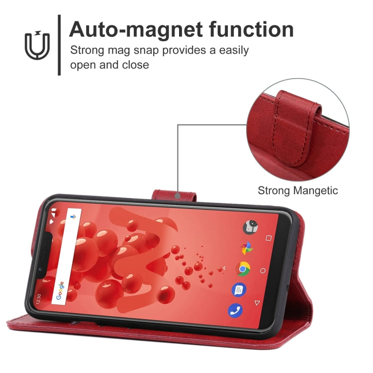 Leather Phone Case For Wiko View 2 Plus