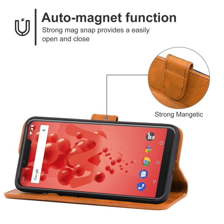 Leather Phone Case For Wiko View 2 Plus