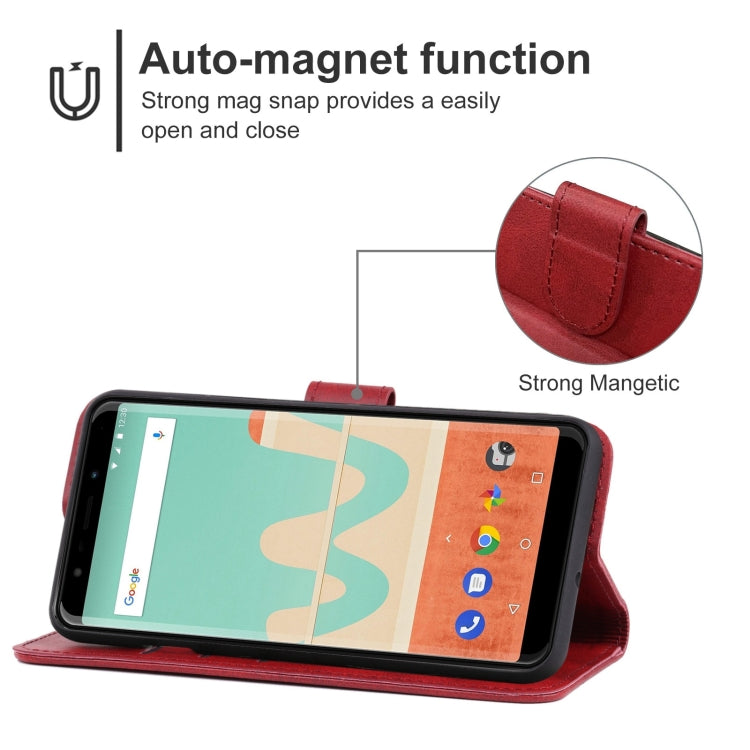 Leather Phone Case For Wiko View Go