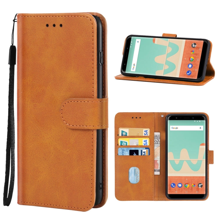Leather Phone Case For Wiko View Go