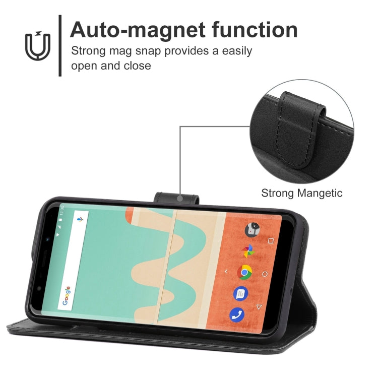 Leather Phone Case For Wiko View Go
