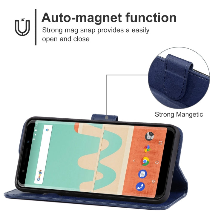 Leather Phone Case For Wiko View Go