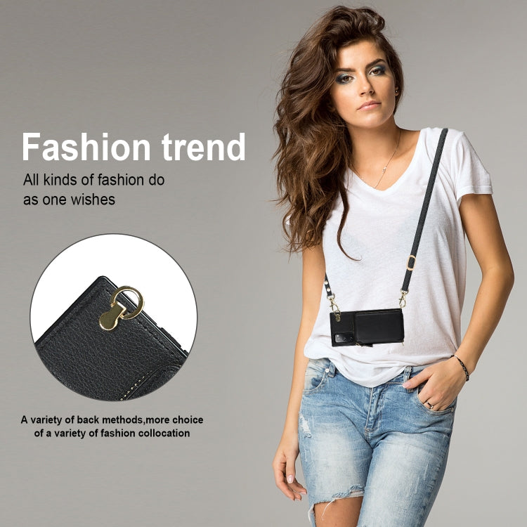 For Samsung Galaxy S20 FE Cross-body Zipper Big Wallet Bag Square Phone Case