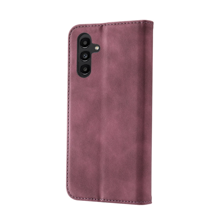 For Samsung Galaxy A13 5G Splicing Skin Feel Magnetic Leather Phone Case