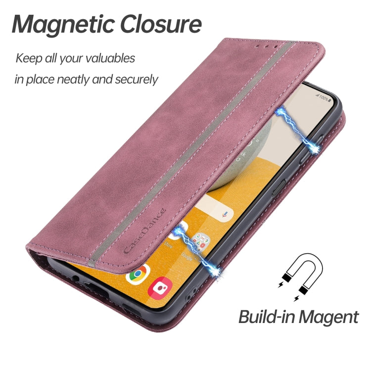 For Samsung Galaxy A13 5G Splicing Skin Feel Magnetic Leather Phone Case