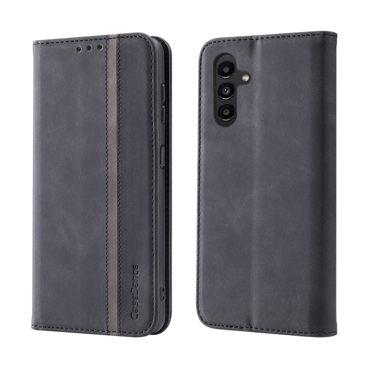 For Samsung Galaxy A13 5G Splicing Skin Feel Magnetic Leather Phone Case