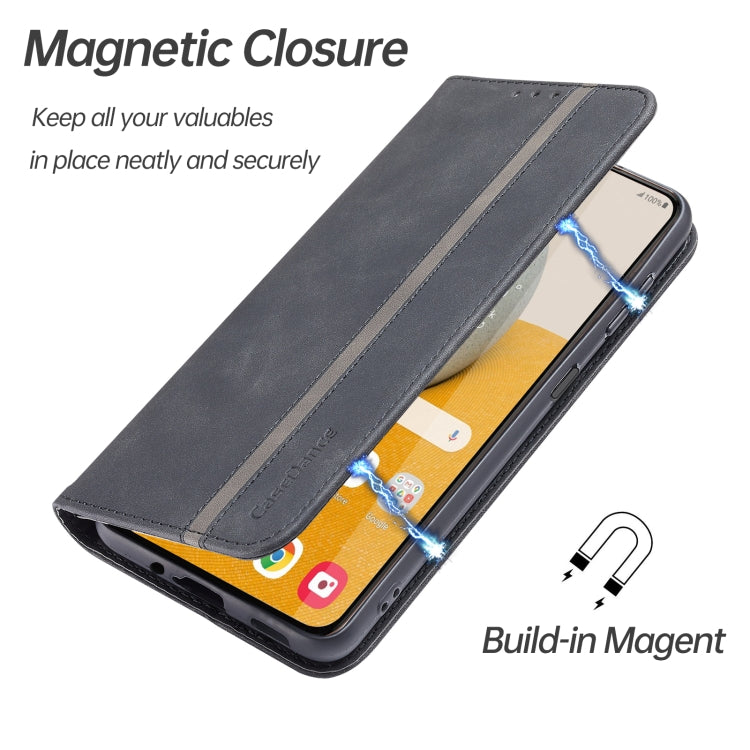 For Samsung Galaxy A13 5G Splicing Skin Feel Magnetic Leather Phone Case