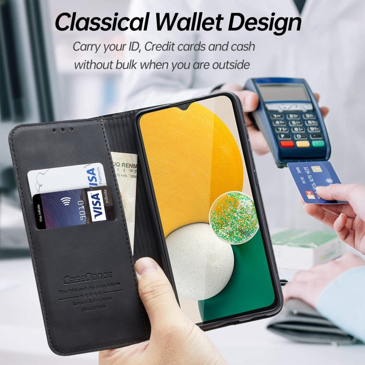 For Samsung Galaxy A13 5G Splicing Skin Feel Magnetic Leather Phone Case