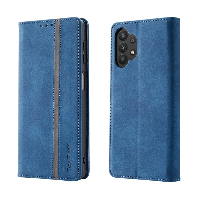 For Samsung Galaxy A32 4G Splicing Skin Feel Magnetic Leather Phone Case