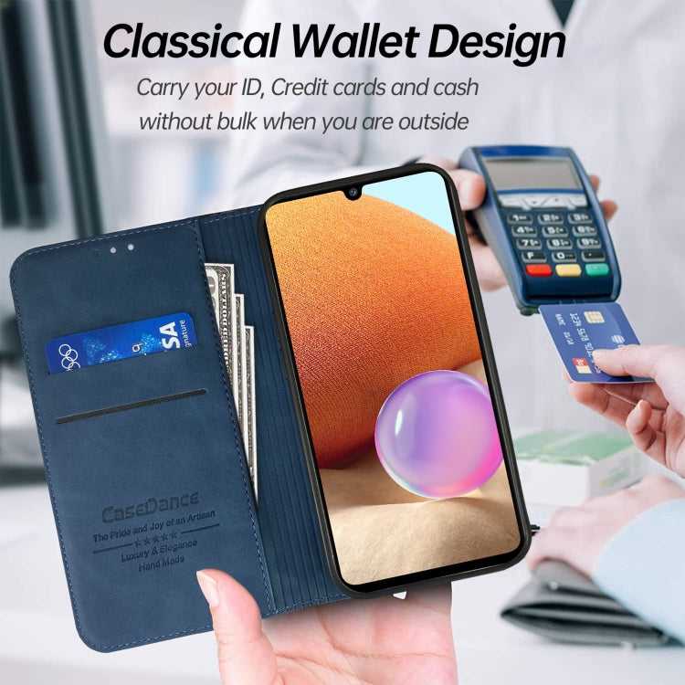 For Samsung Galaxy A32 5G Splicing Skin Feel Magnetic Leather Phone Case
