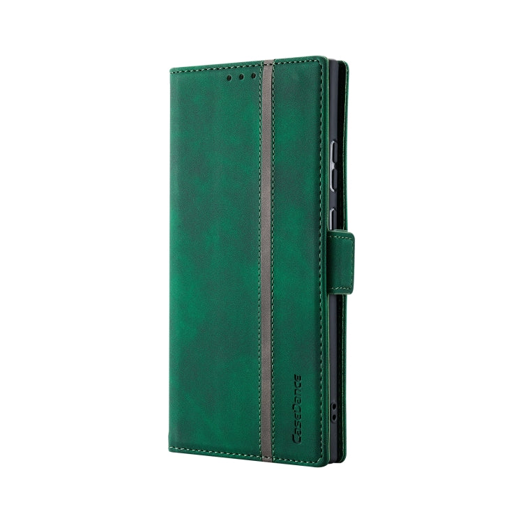 For Samsung Galaxy Note20 Splicing Skin Feel Magnetic Leather Phone Case