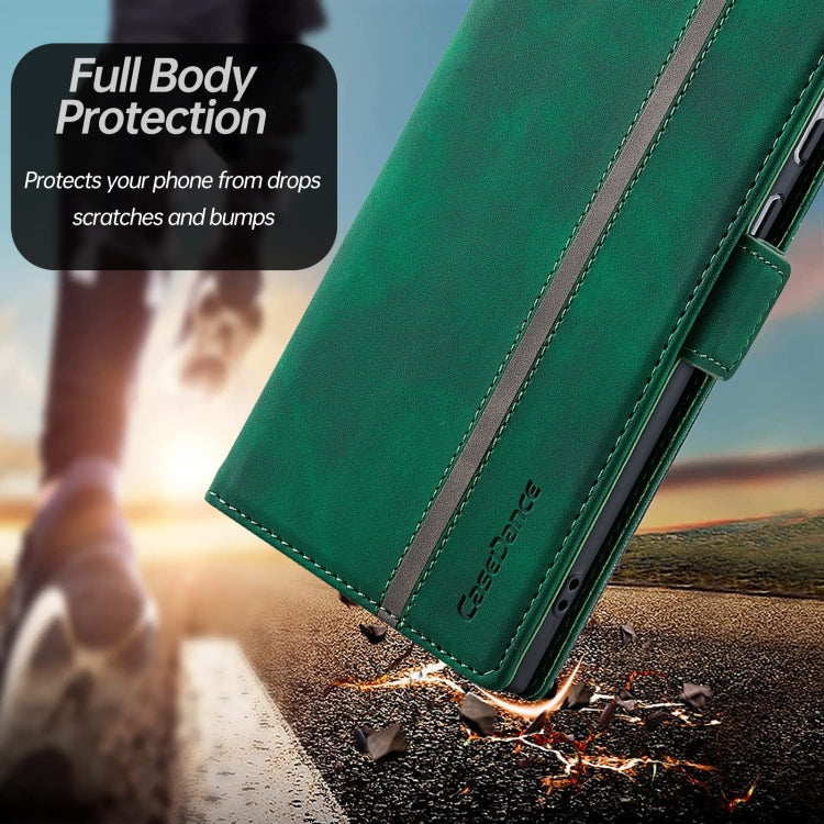 For Samsung Galaxy Note20 Splicing Skin Feel Magnetic Leather Phone Case