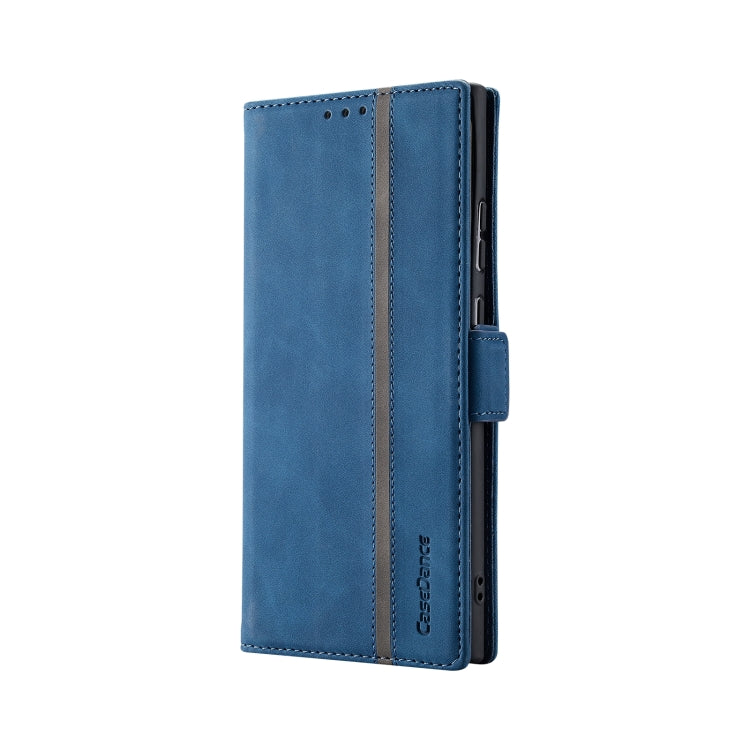 For Samsung Galaxy Note20 Ultra Splicing Skin Feel Magnetic Leather Phone Case
