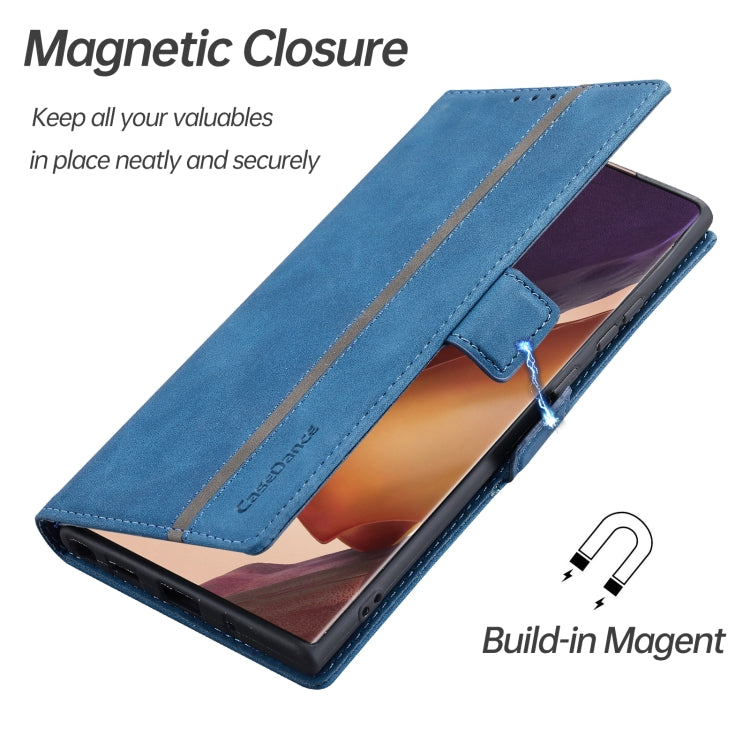 For Samsung Galaxy Note20 Ultra Splicing Skin Feel Magnetic Leather Phone Case