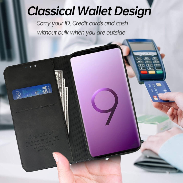 For Samsung Galaxy S9 Splicing Skin Feel Magnetic Leather Phone Case