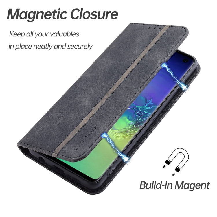 For Samsung Galaxy S10 Splicing Skin Feel Magnetic Leather Phone Case