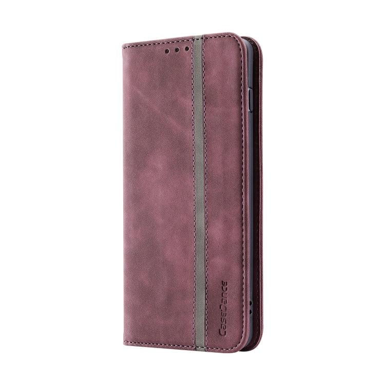 For Samsung Galaxy S10+ Splicing Skin Feel Magnetic Leather Phone Case