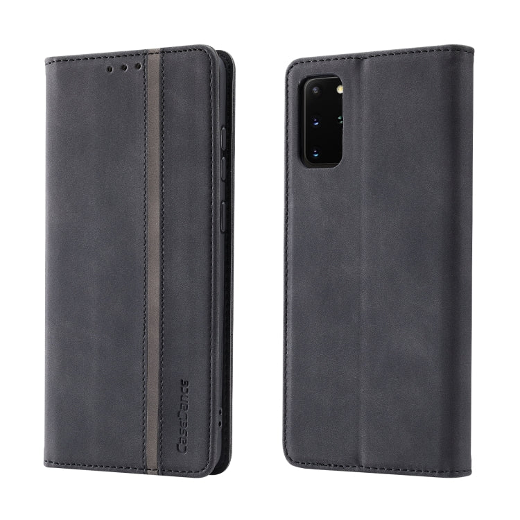 For Samsung Galaxy S20 Splicing Skin Feel Magnetic Leather Phone Case