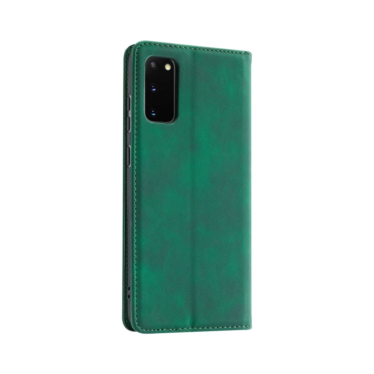 For Samsung Galaxy S20 Splicing Skin Feel Magnetic Leather Phone Case