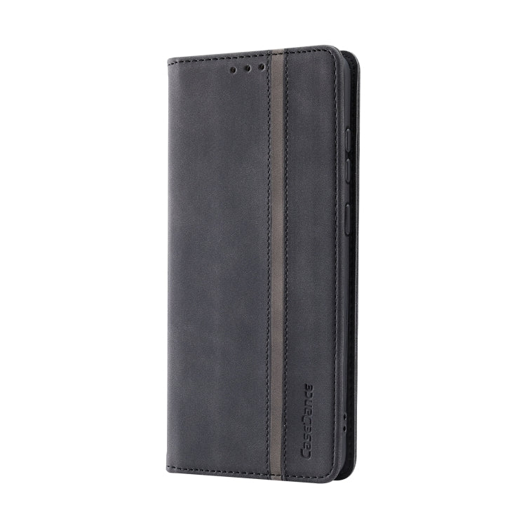 For Samsung Galaxy S20 FE Splicing Skin Feel Magnetic Leather Phone Case