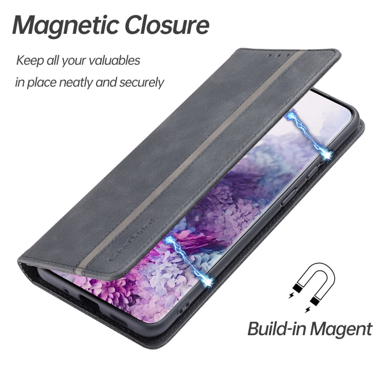 For Samsung Galaxy S20 FE Splicing Skin Feel Magnetic Leather Phone Case