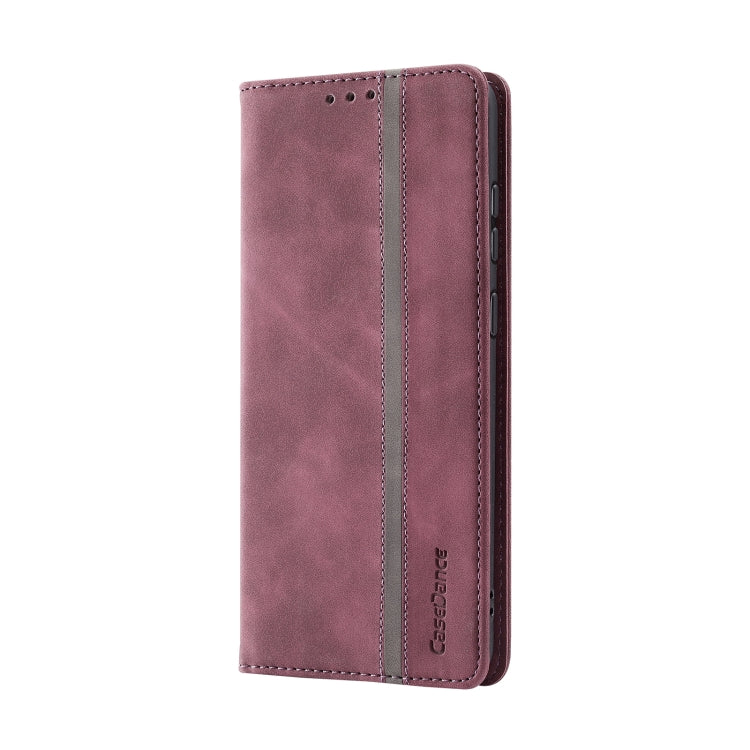 For Samsung Galaxy S20+ Splicing Skin Feel Magnetic Leather Phone Case