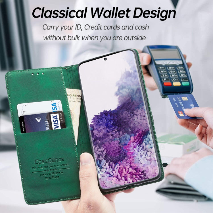 For Samsung Galaxy S20+ Splicing Skin Feel Magnetic Leather Phone Case