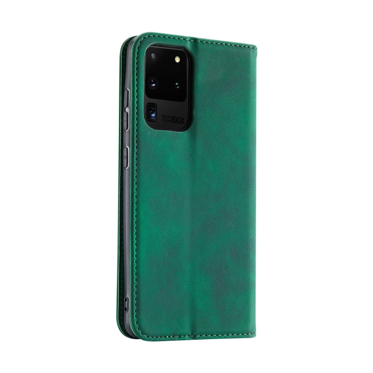 For Samsung Galaxy S20 Ultra Splicing Skin Feel Magnetic Leather Phone Case