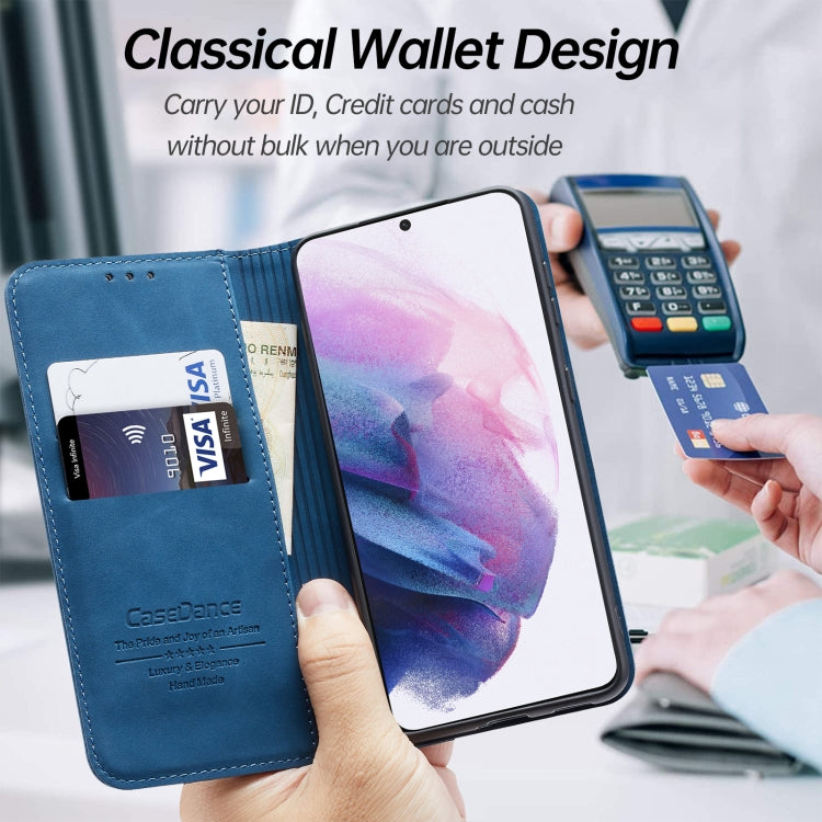 For Samsung Galaxy S21 5G Splicing Skin Feel Magnetic Leather Phone Case