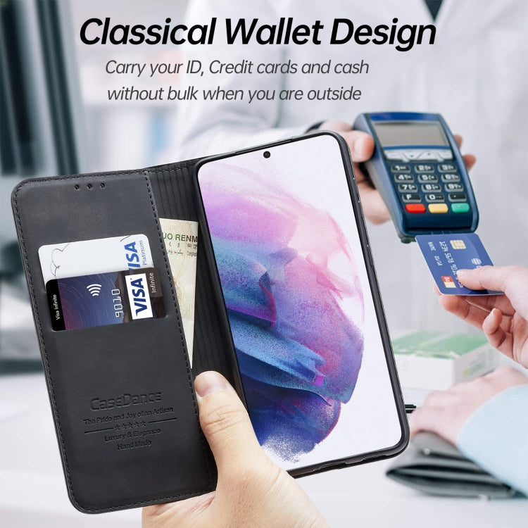 For Samsung Galaxy S21 5G Splicing Skin Feel Magnetic Leather Phone Case