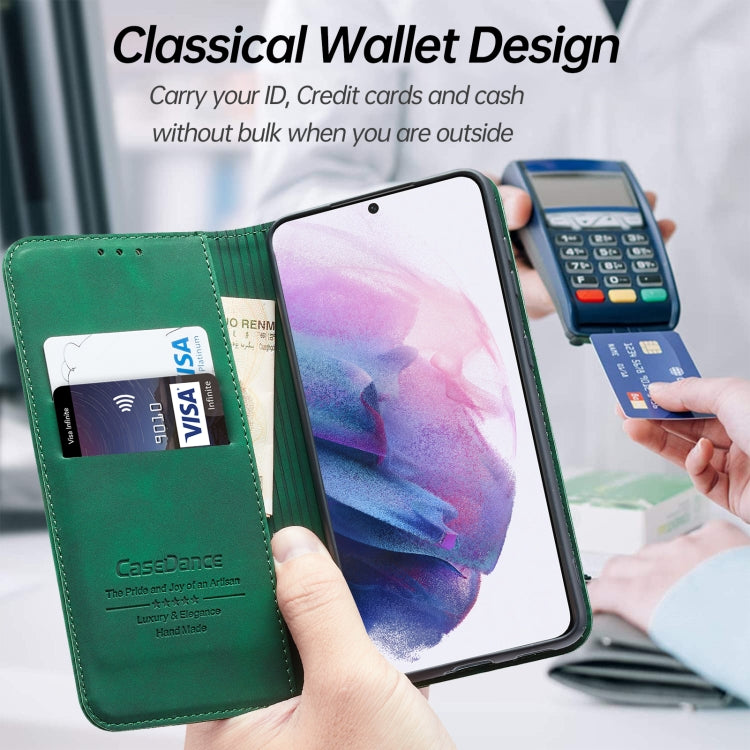 For Samsung Galaxy S21 5G Splicing Skin Feel Magnetic Leather Phone Case