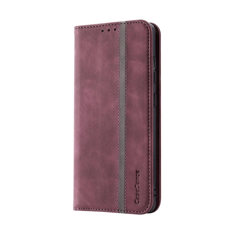 For Samsung Galaxy S21 Ultra 5G Splicing Skin Feel Magnetic Leather Phone Case
