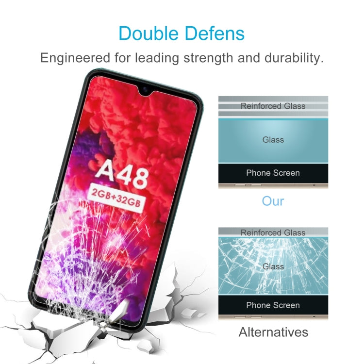 10 PCS 0.26mm 9H 2.5D Tempered Glass Film For Infinix Itel A48