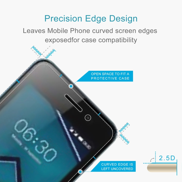 10 PCS 0.26mm 9H 2.5D Tempered Glass Film For Tecno A11