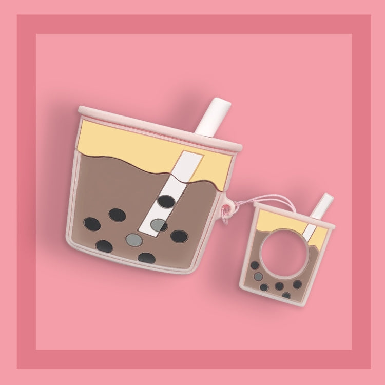 For AirPods Pro Pearl Milk Tea Silicone Wireless Earphone Protective Case