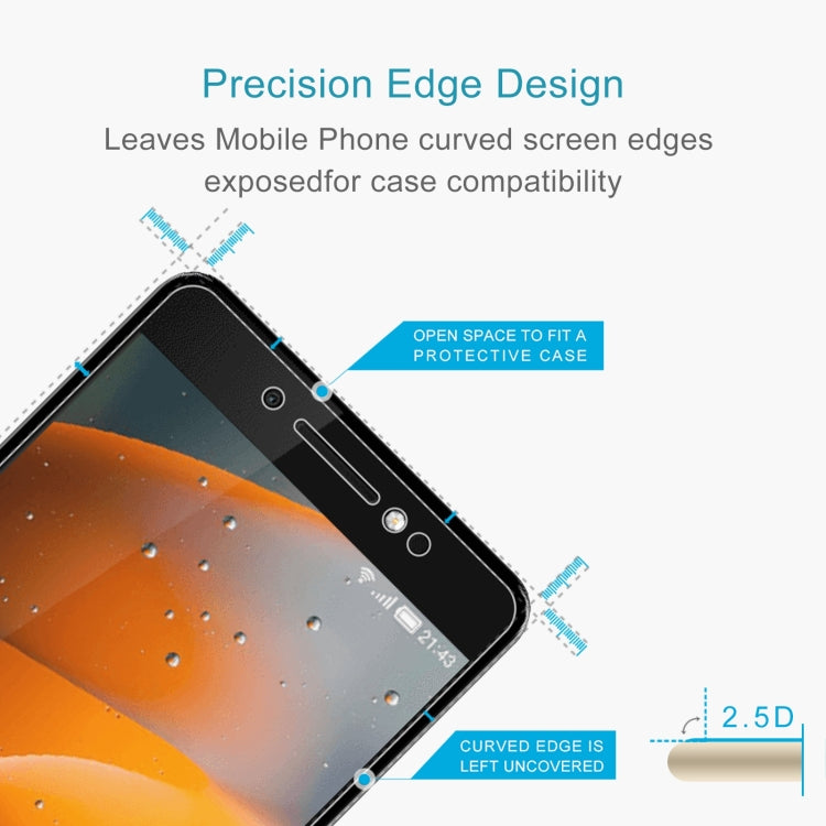 10 PCS 0.26mm 9H 2.5D Tempered Glass Film For Tecno P51