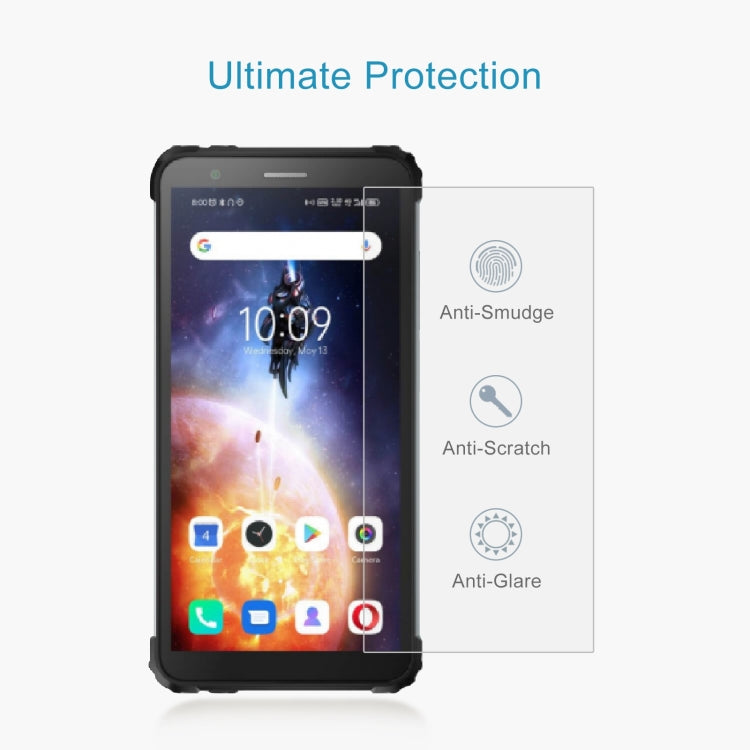 50 PCS 0.26mm 9H 2.5D Tempered Glass Film For Blackview BV6600E