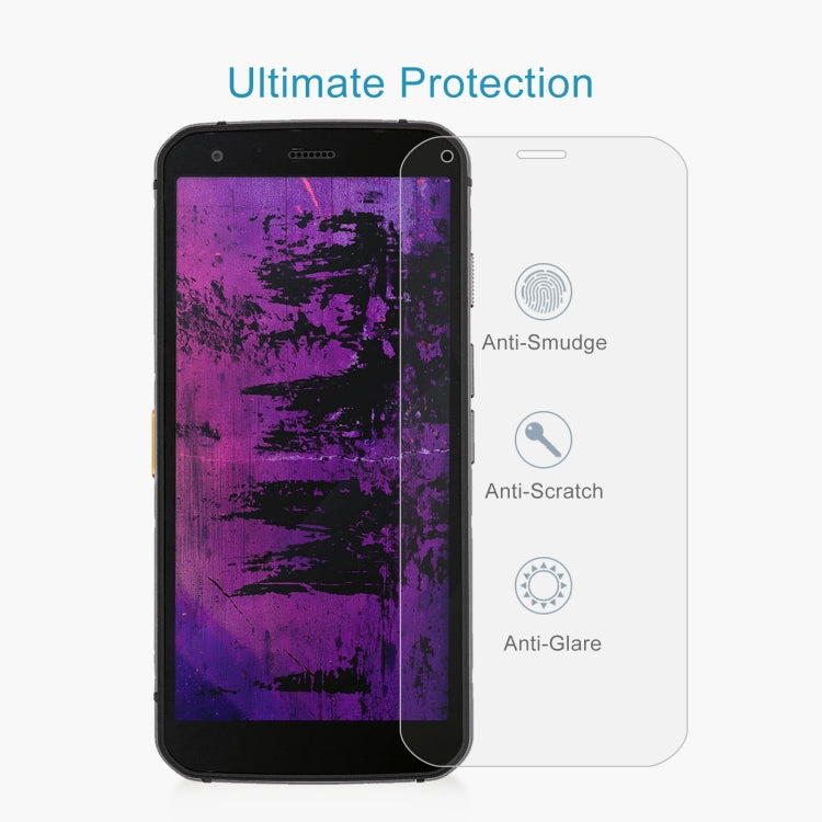 50 PCS 0.26mm 9H 2.5D Tempered Glass Film For CAT S62 Pro