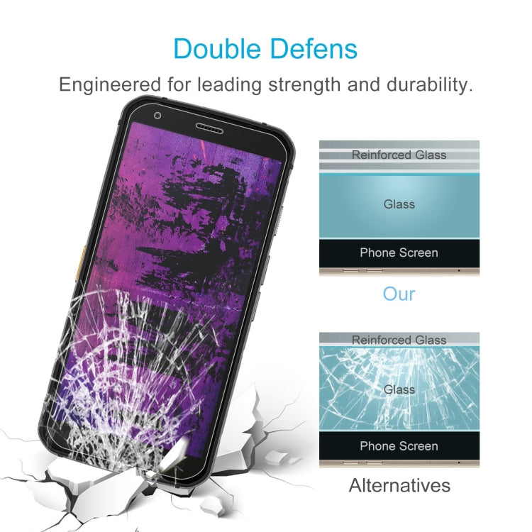 50 PCS 0.26mm 9H 2.5D Tempered Glass Film For CAT S62 Pro