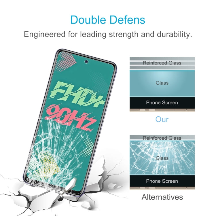 50 PCS 0.26mm 9H 2.5D Tempered Glass Film For Infinix HOT 11S