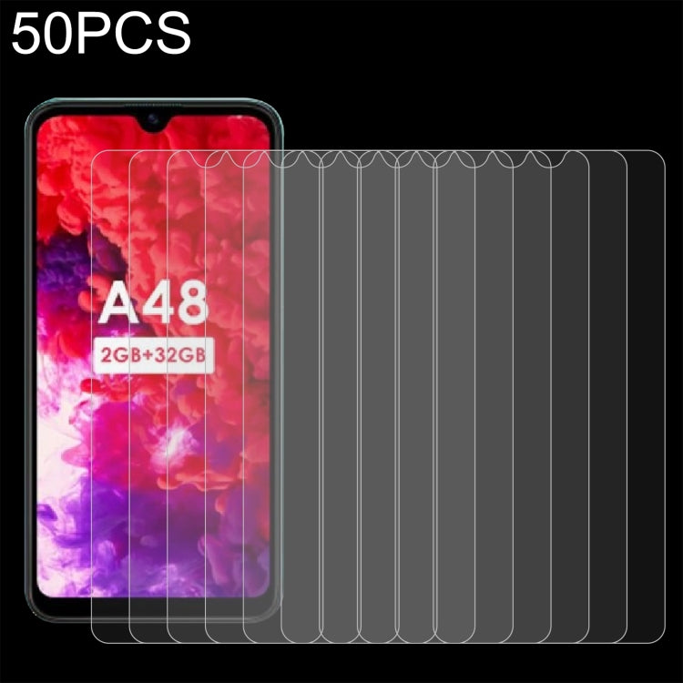 50 PCS 0.26mm 9H 2.5D Tempered Glass Film For Infinix Itel A48