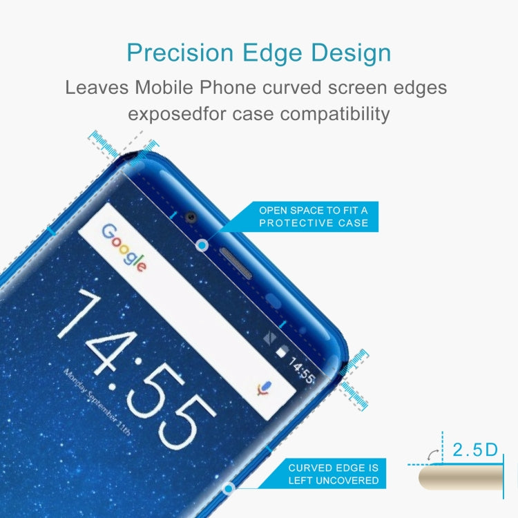50 PCS 0.26mm 9H 2.5D Tempered Glass Film For Oukitel K5000