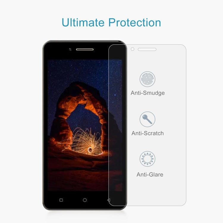 50 PCS 0.26mm 9H 2.5D Tempered Glass Film For Tecno P12