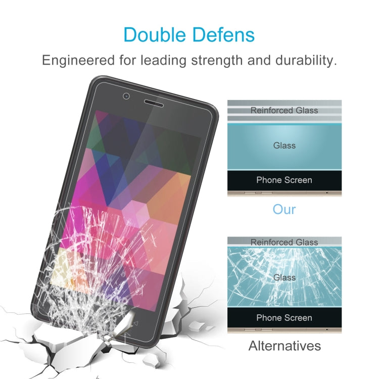 50 PCS 0.26mm 9H 2.5D Tempered Glass Film For Tecno S1