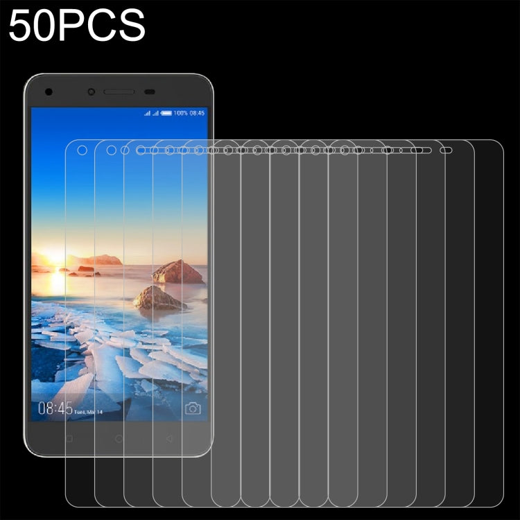 50 PCS 0.26mm 9H 2.5D Tempered Glass Film For Tecno Spark