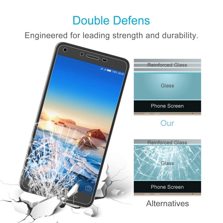 50 PCS 0.26mm 9H 2.5D Tempered Glass Film For Tecno Spark
