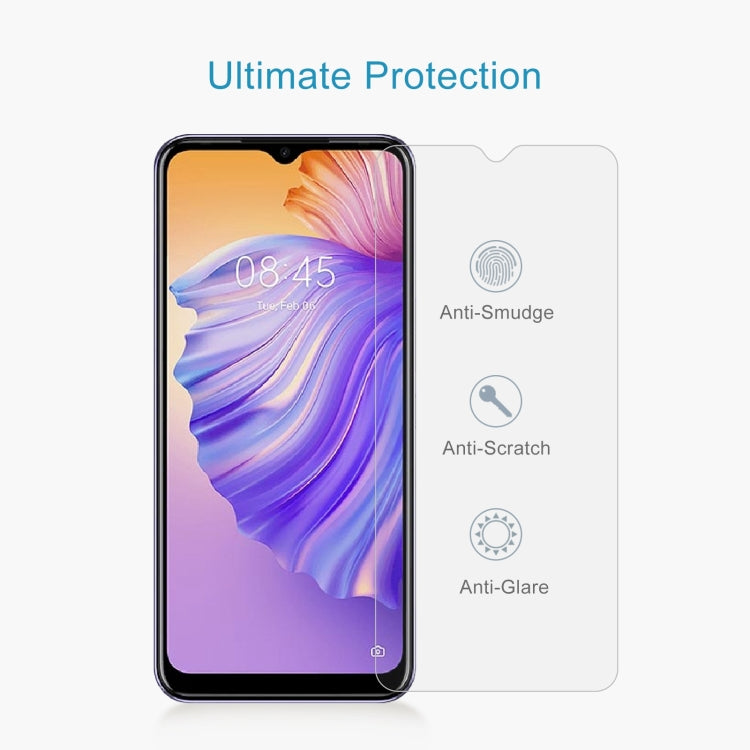 50 PCS 0.26mm 9H 2.5D Tempered Glass Film For Tecno Spark 8