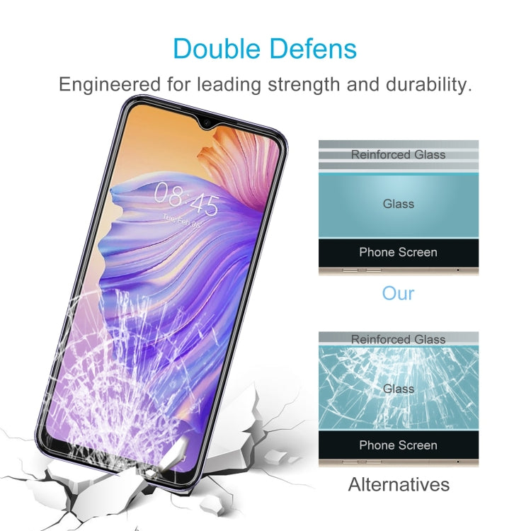 50 PCS 0.26mm 9H 2.5D Tempered Glass Film For Tecno Spark 8